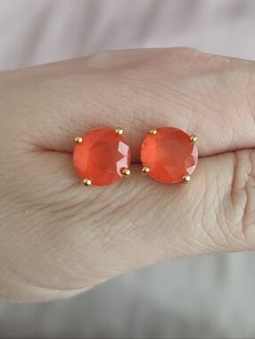 Kate Spade Orange Gem Earrings